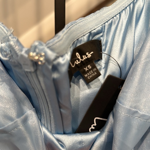 Lulu strapless XS Carolina blue lined dress. - Picture 4 of 4